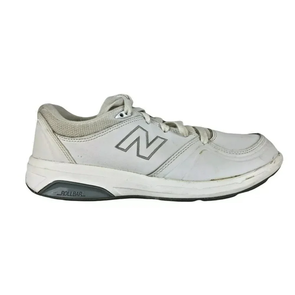 New Balance Womens WW813WT White Rollbar Lace Up Sneaker Athletic Shoes Size 8.5